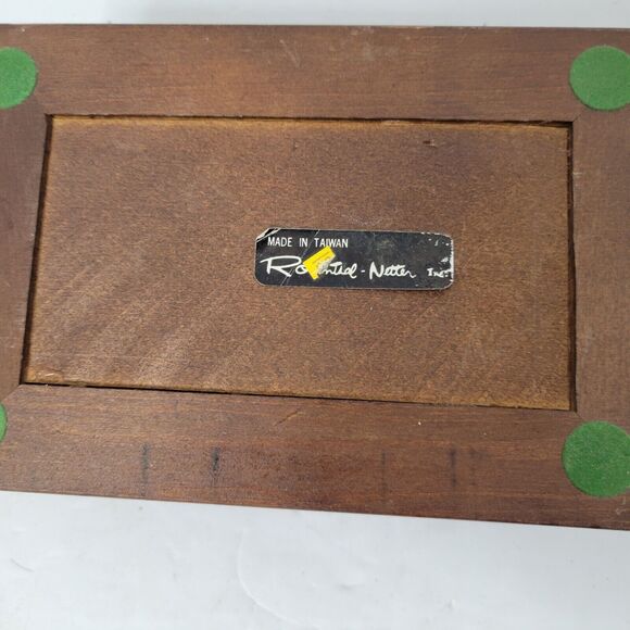 Vintage Brass and Wood Hand Crafted Box Made in Taiwan Rosential Netter - Picture 16 of 16
